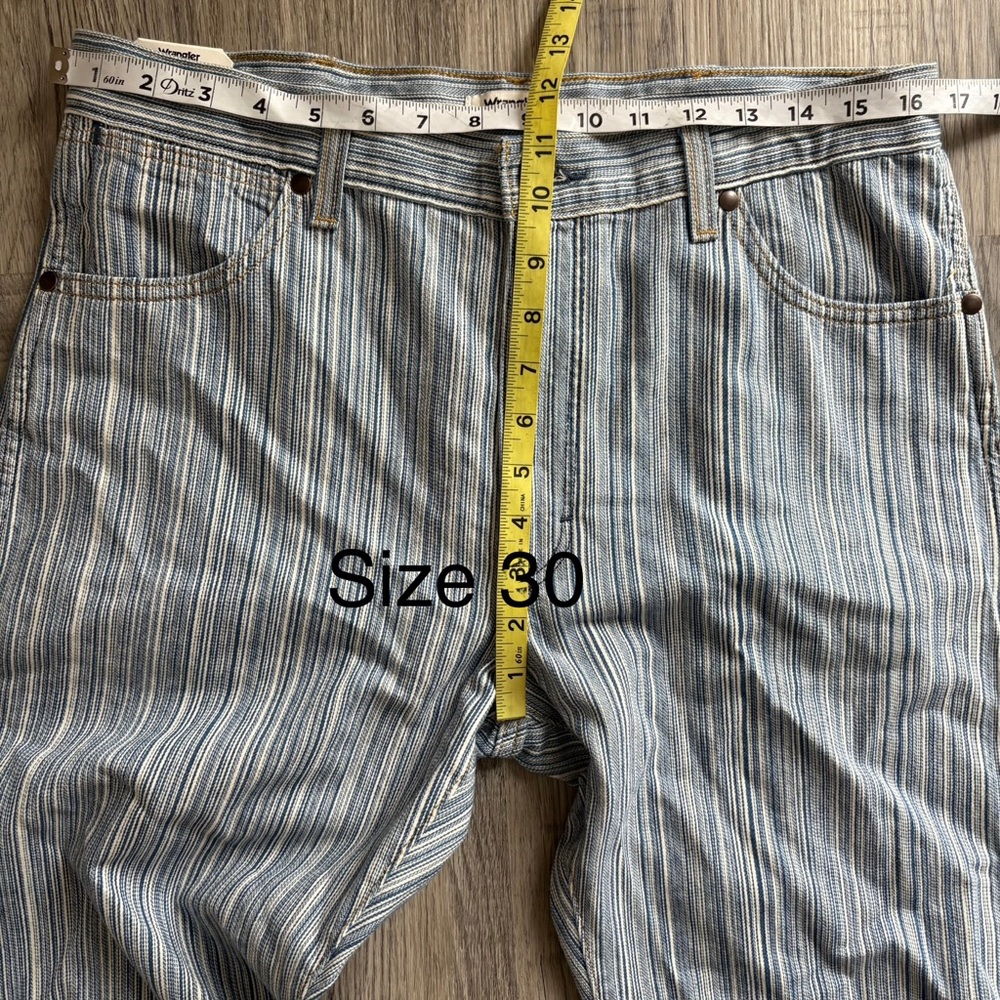 Wrangler Sunset 651 Stripe Mid-Rise Straight Jeans NWT - Picture 7 of 15